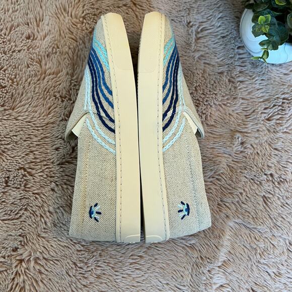NEW Soludos Bondi Wave Embroidered Slip On Sneakers Size: 9.5 - Picture 9 of 14